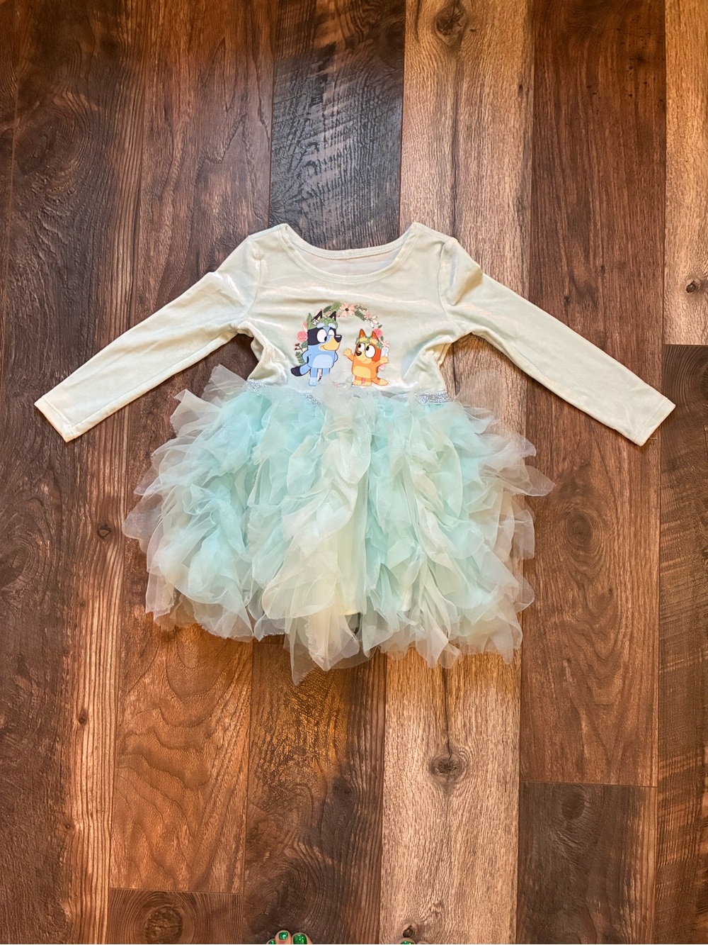 Bluey: Light Blue Tuelle Tutu Dress- Kids Costume